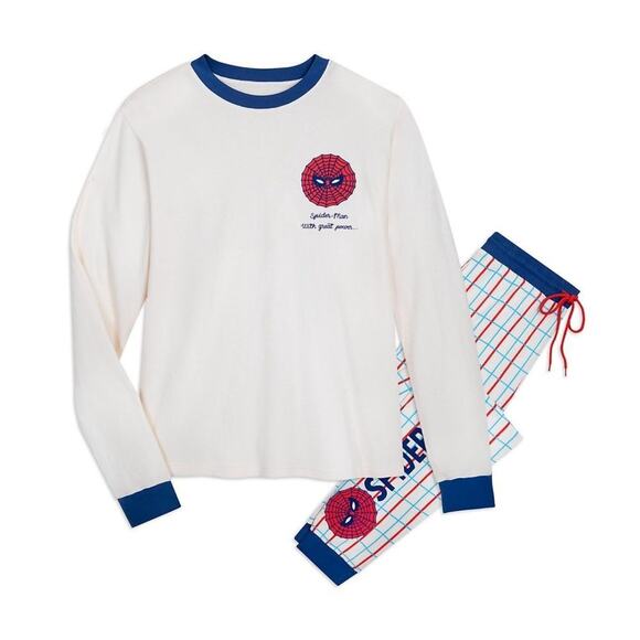 NWT Disney Marvel Men’s Spider-Man Cozy Pajamas L - Picture 1 of 5